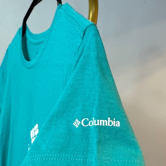 Columbia Women's Aqua Short Sleeve Tee NWT S - Picture 6 of 10